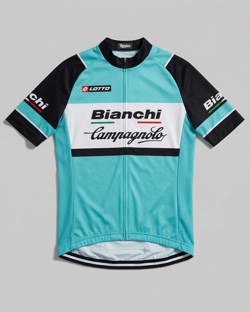 retrolica MEN / XS Campagnolo Lotto Bianchi Retro Cycling Jersey - Short Sleeve