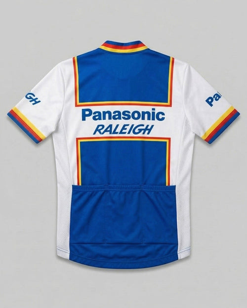 retrolica Panasonic Raleigh Retro Cycling Jersey - 1980s Dutch Team Classic